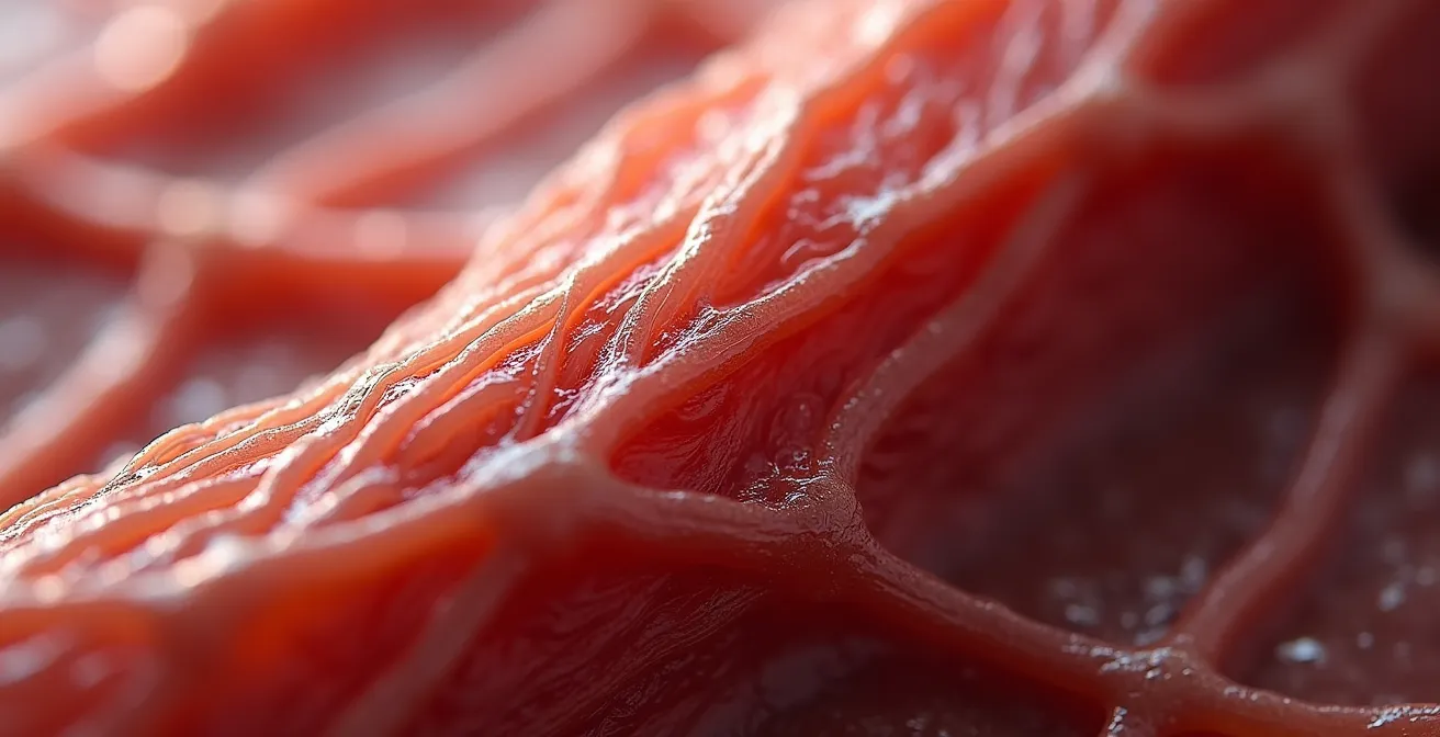 Vue macro des fibres musculaires en développement